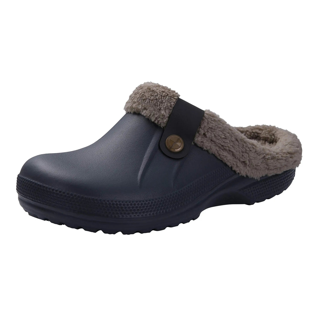 Outdoor Waterproof Soft Plush Slippers - www.SharpDuds.com