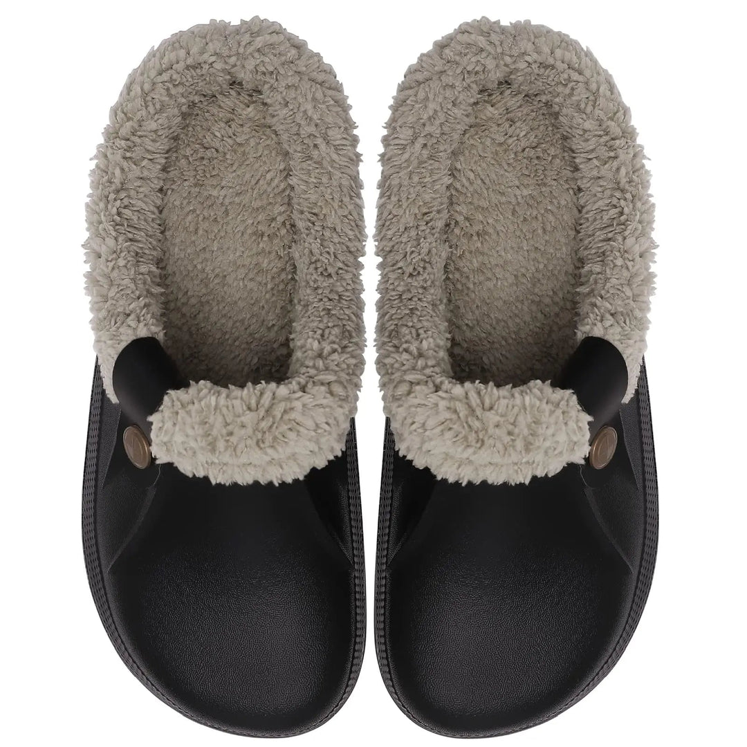 Outdoor Waterproof Soft Plush Slippers - www.SharpDuds.com