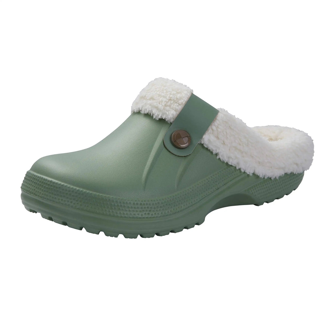 Outdoor Waterproof Soft Plush Slippers - www.SharpDuds.com