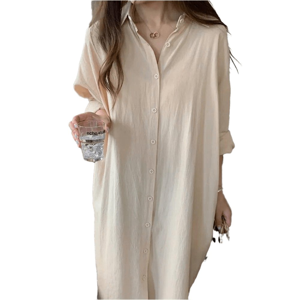 Oversize Long Cotton Beach Women Dresses - www.SharpDuds.com