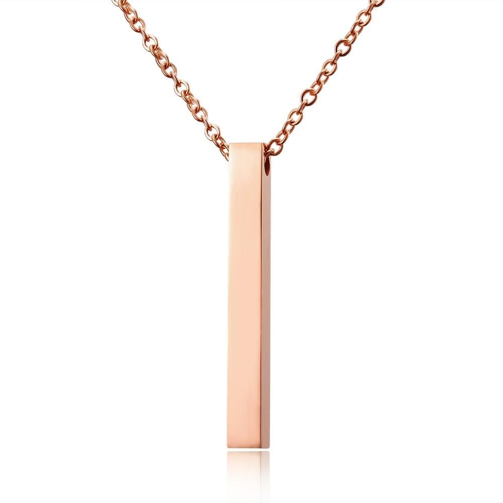 Personalized Square Bar Necklace - www.SharpDuds.com