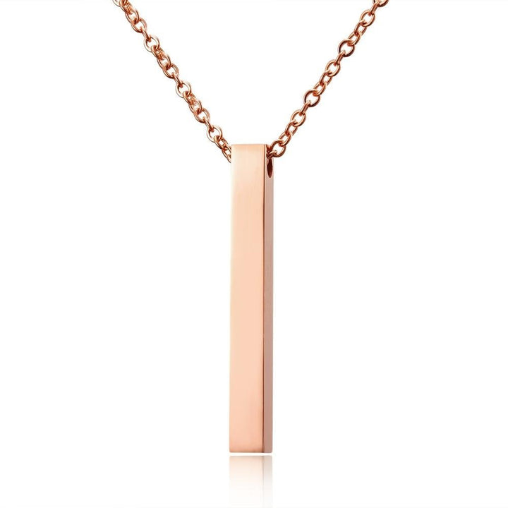 Personalized Square Bar Necklace - www.SharpDuds.com