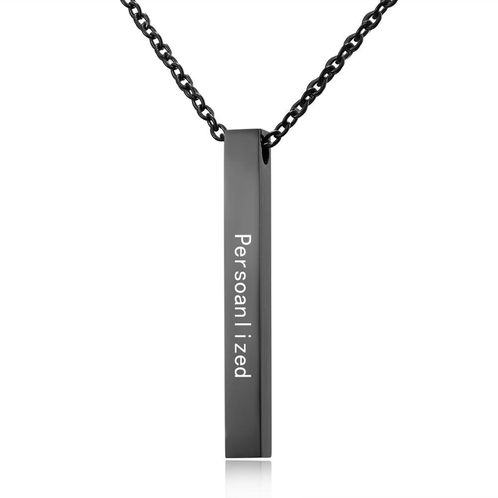 Personalized Square Bar Necklace - www.SharpDuds.com