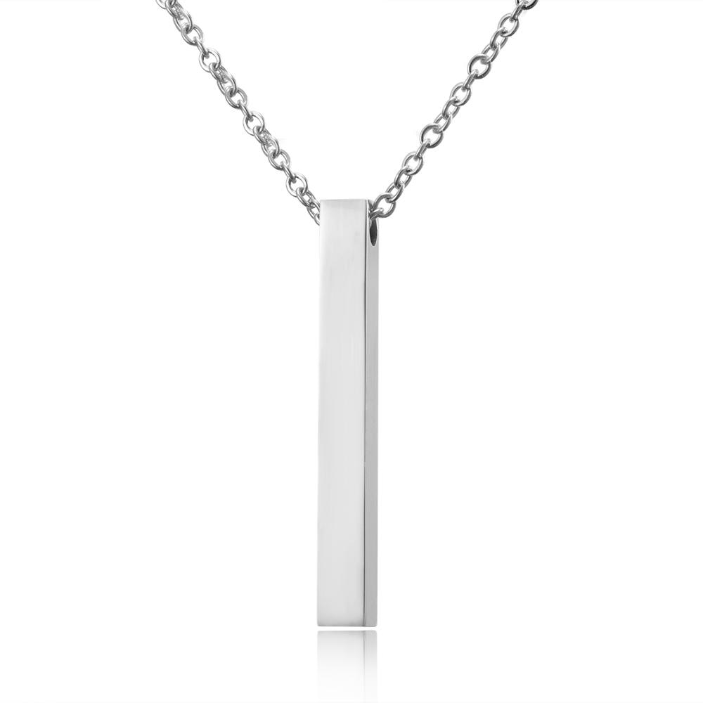 Personalized Square Bar Necklace - www.SharpDuds.com