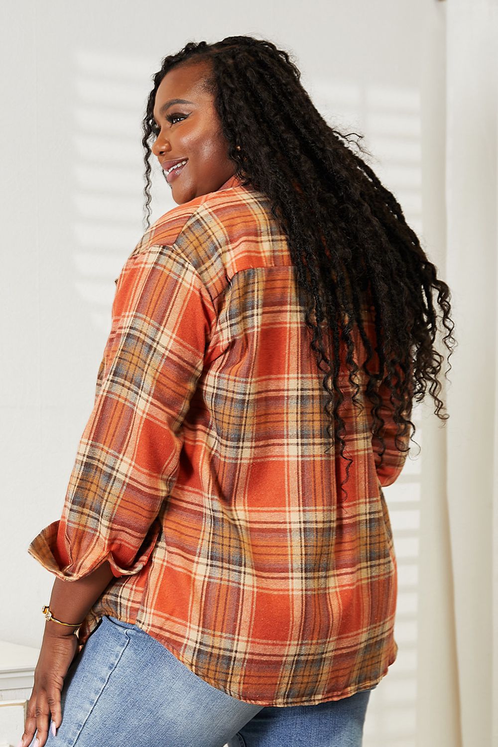 Plaid Dropped Shoulder Shirt - SharpDuds