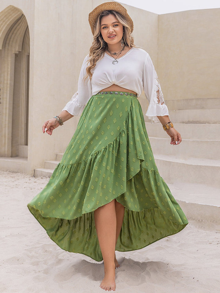 Plus Size High - Low Skirt - SharpDuds