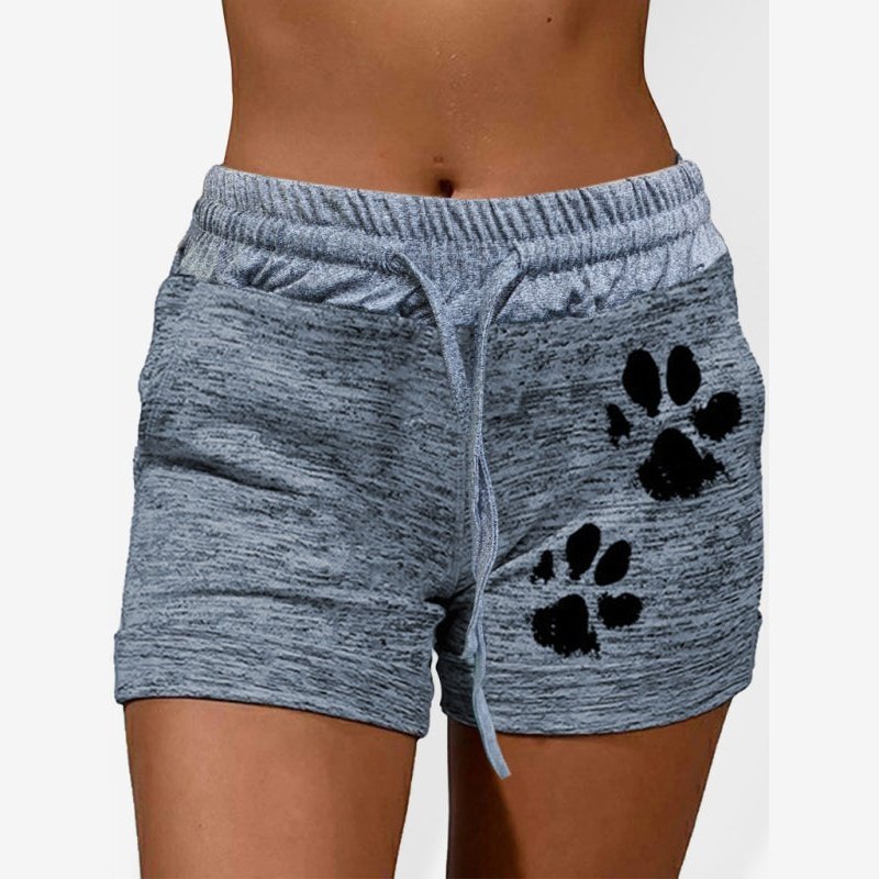 Printed Bottoming Quick-Drying Waist Elastic Shorts - www.SharpDuds.com