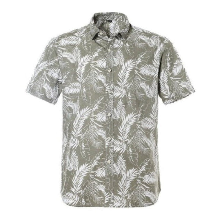 Printed Floral Short-Sleeved Shirt - www.SharpDuds.com