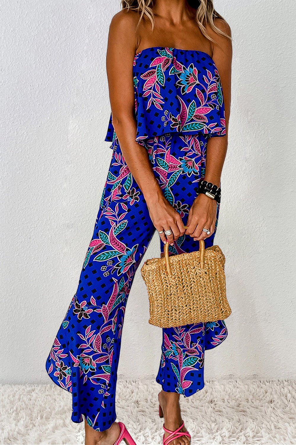 Printed Tube Jumpsuit - SharpDuds