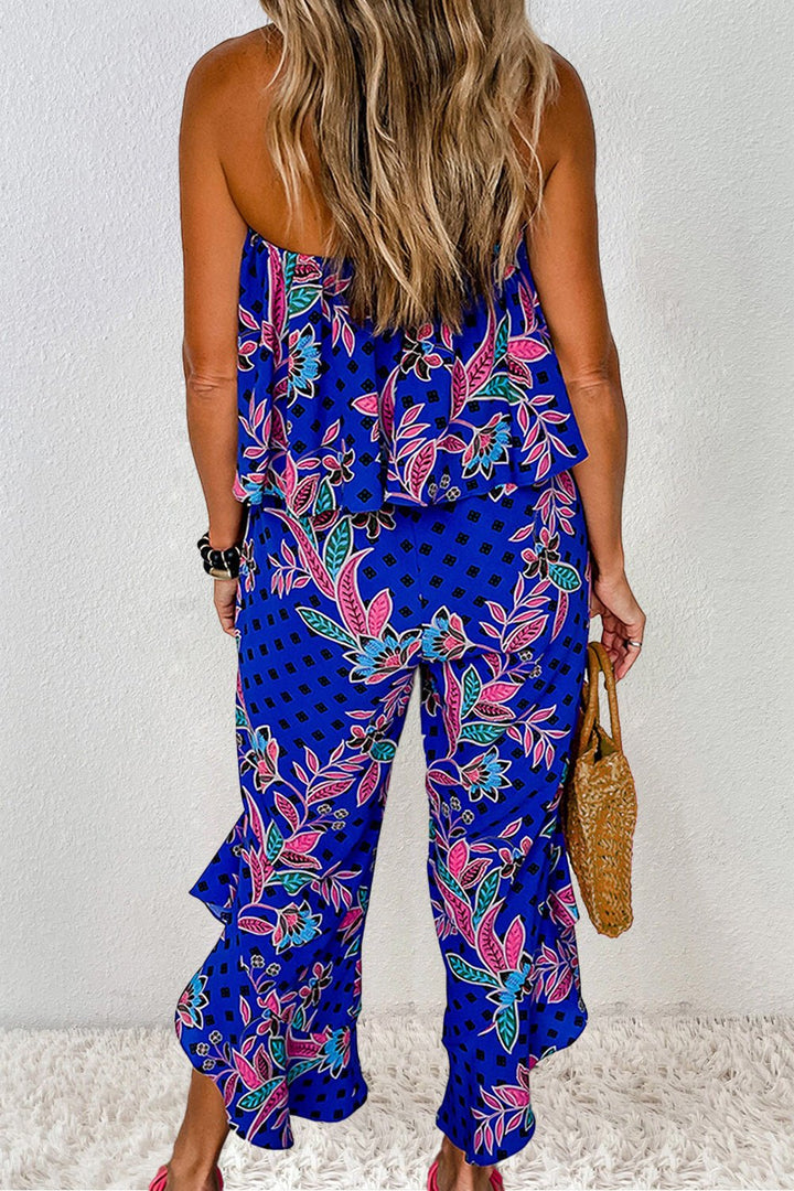 Printed Tube Jumpsuit - SharpDuds