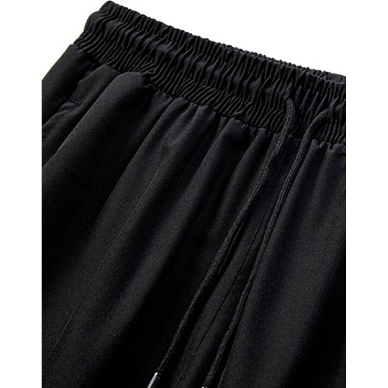 Quick-drying breathable fitness drawstring casual side zipper trousers - www.SharpDuds.com