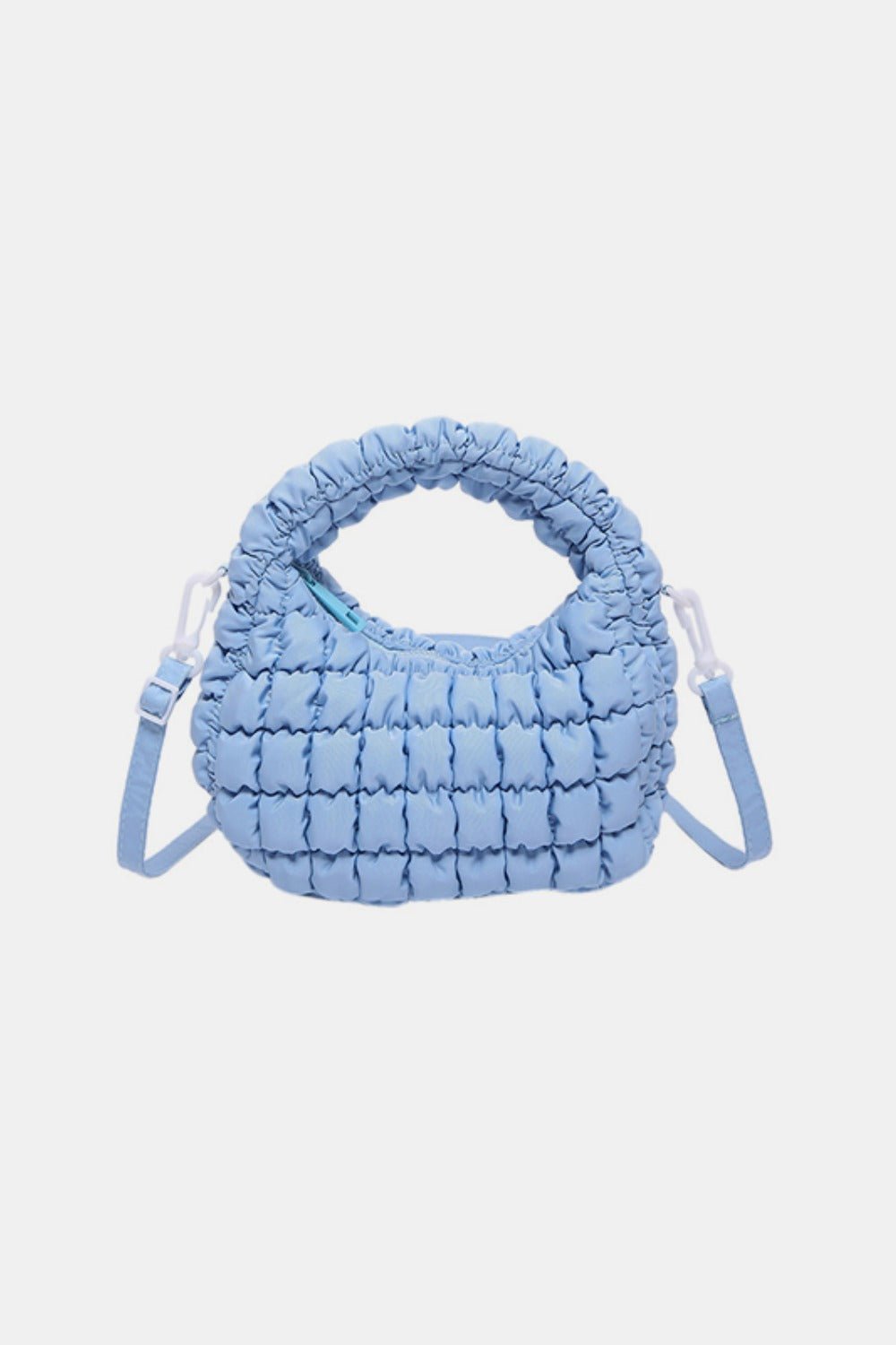 Quilted Puffy Removable Strap Crossbody Bag - SharpDuds