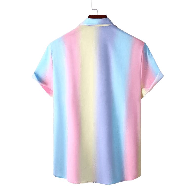 Rainbow Color Short Sleeve Shirt - www.SharpDuds.com