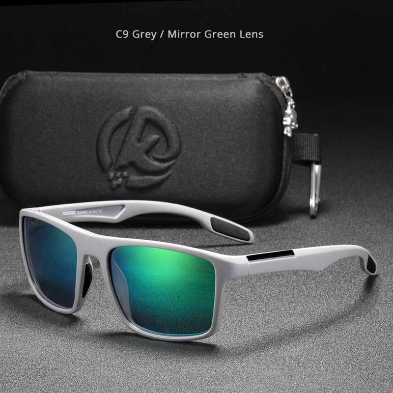 Rectangular Ultra-Light Polarized Sunglasses - www.SharpDuds.com