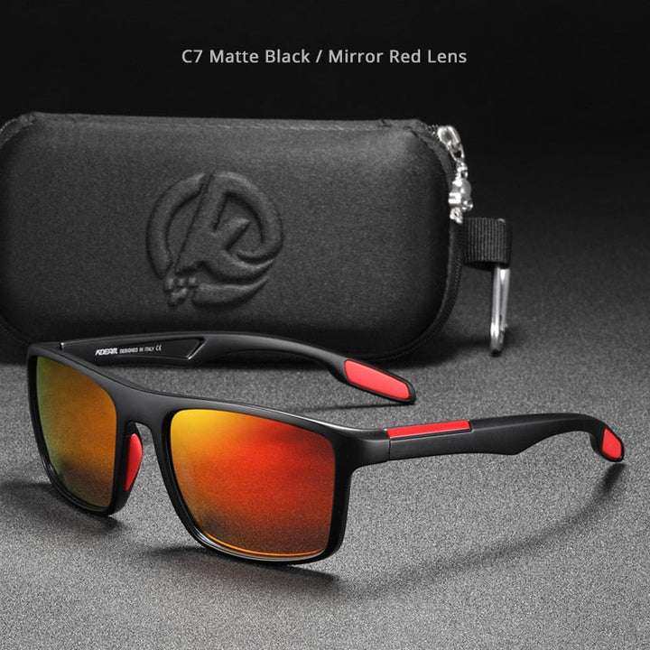 Rectangular Ultra-Light Polarized Sunglasses - www.SharpDuds.com