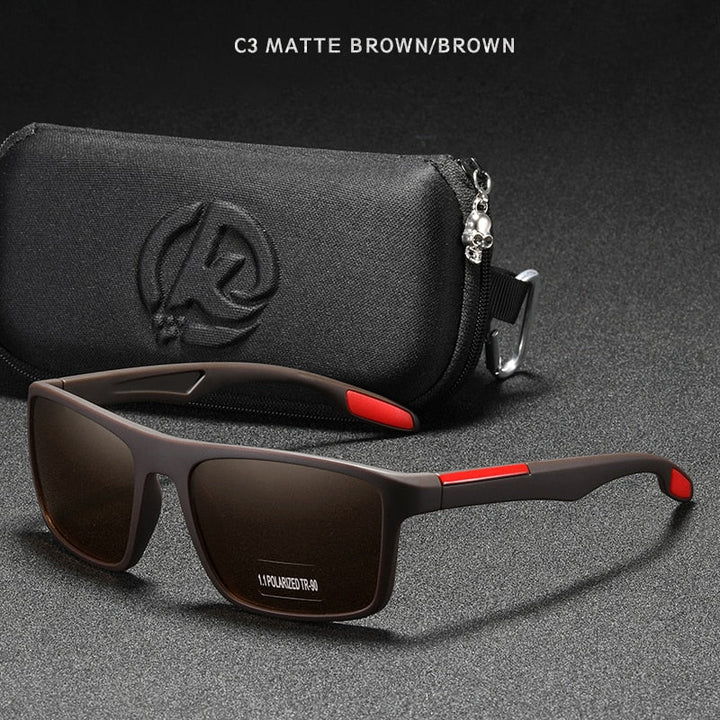 Rectangular Ultra-Light Polarized Sunglasses - www.SharpDuds.com