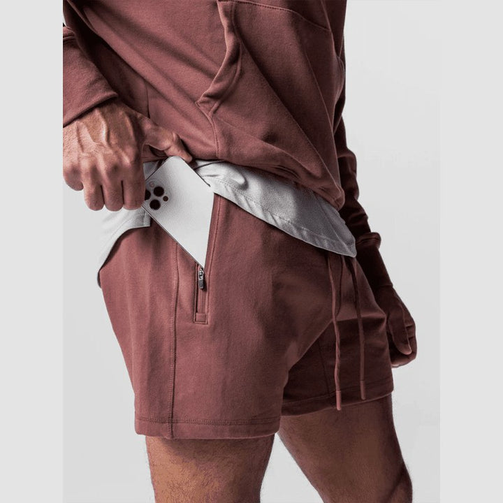 Retro Runner Embroidered Shorts - www.SharpDuds.com