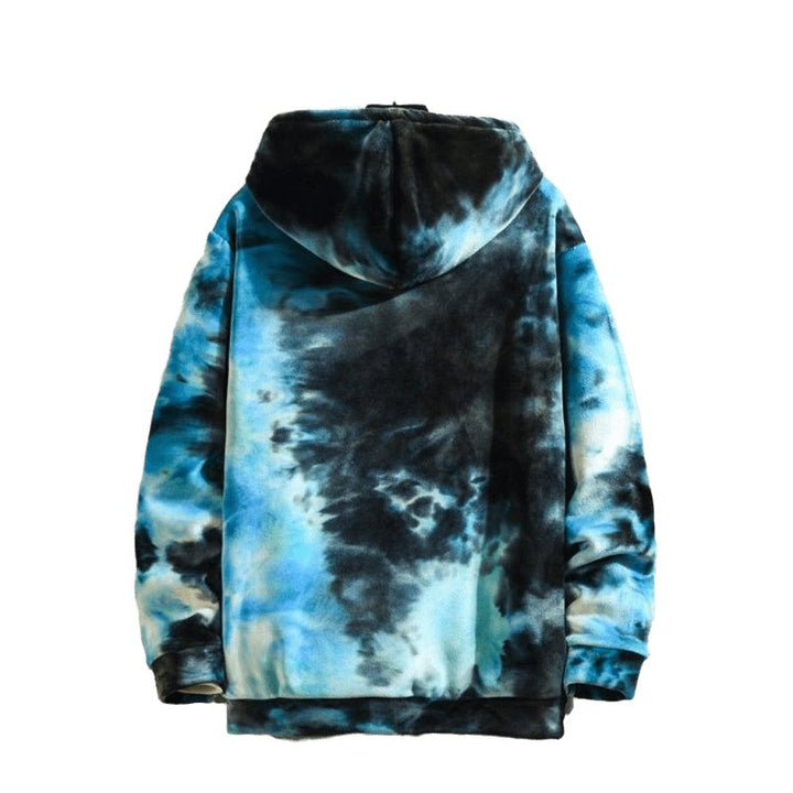 Reversible Tie-Dye Gingham Padded Sweatshirt - www.SharpDuds.com