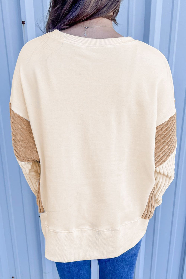 Round Neck Long Sleeve Sweatshirt - SharpDuds