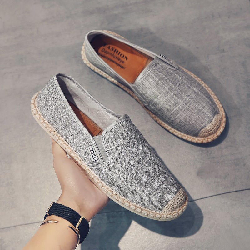 Round Toe Cotton Casual Canvas Shoes - www.SharpDuds.com