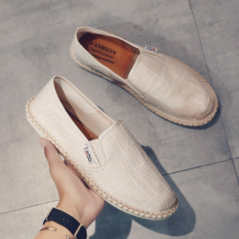 Round Toe Cotton Casual Canvas Shoes - www.SharpDuds.com