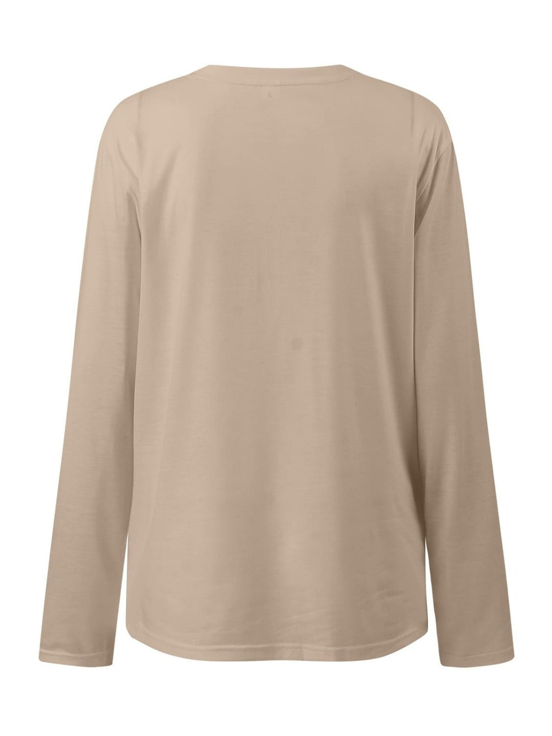 Ruched Round Neck Long Sleeve T-Shirt - SharpDuds