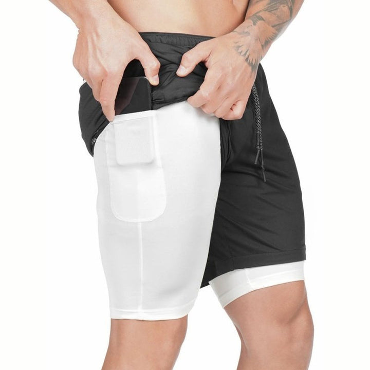 Running Speedwick 2-in1 Drawstring Shorts - www.SharpDuds.com