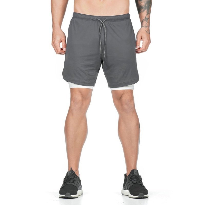 Running Speedwick 2-in1 Drawstring Shorts - www.SharpDuds.com