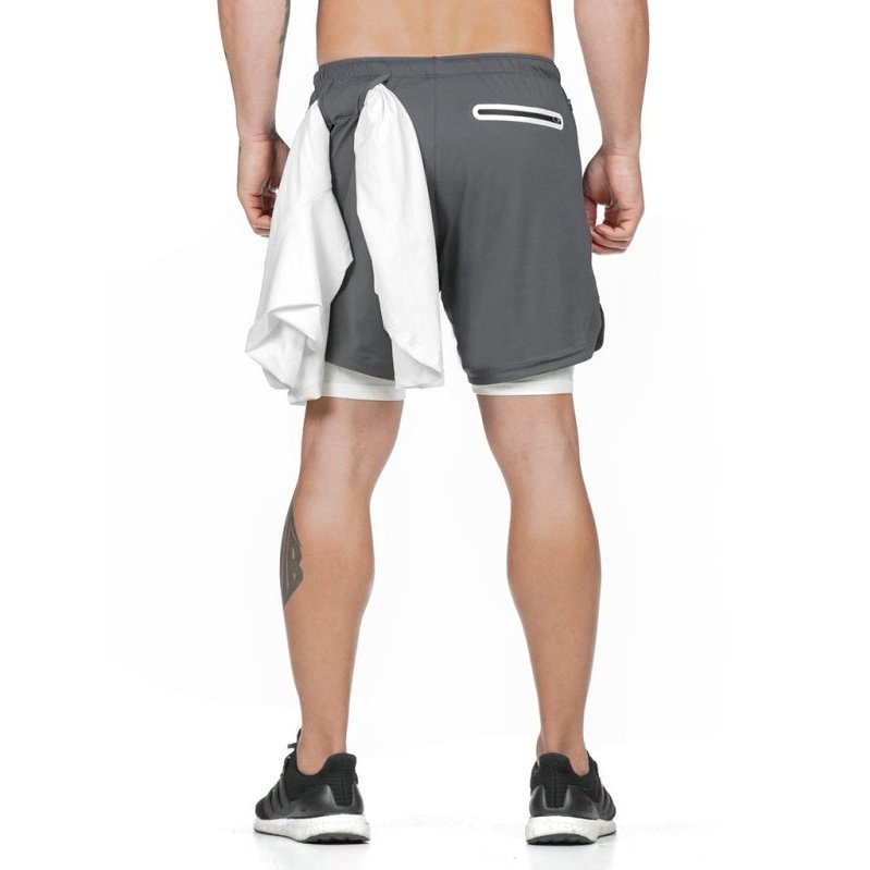 Running Speedwick 2-in1 Drawstring Shorts - www.SharpDuds.com