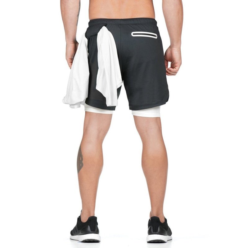 Running Speedwick 2-in1 Drawstring Shorts - www.SharpDuds.com