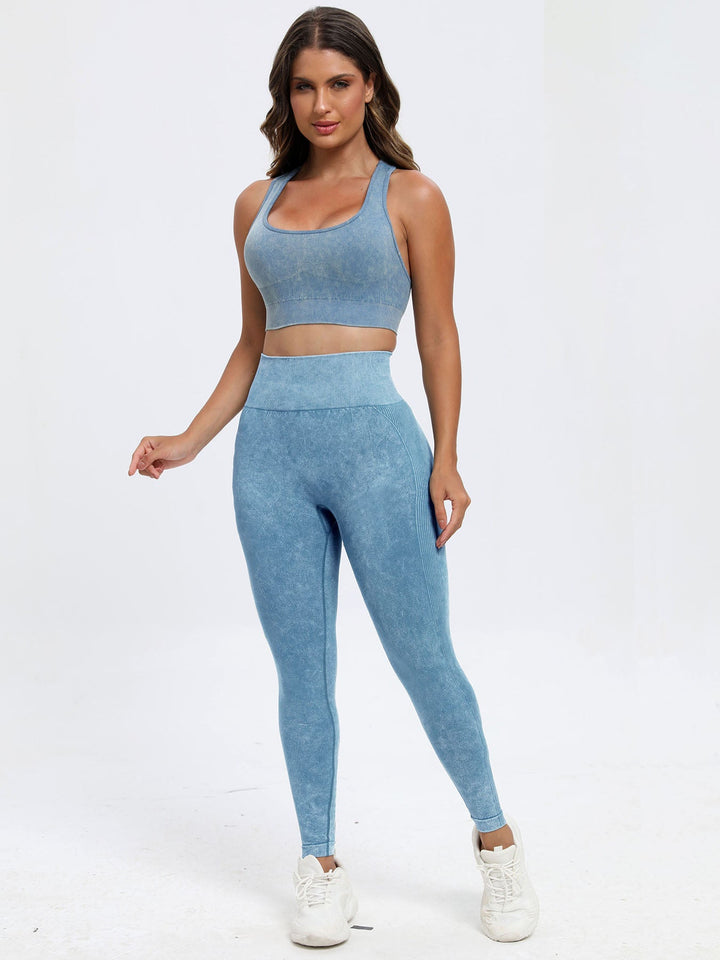 Scoop Neck Wide Strap Top and Pants Active Set - SharpDuds