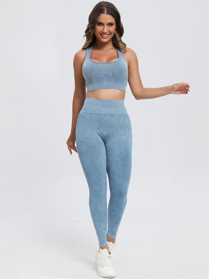 Scoop Neck Wide Strap Top and Pants Active Set - SharpDuds