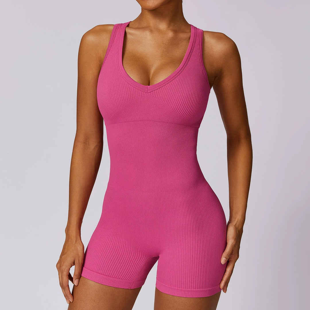 Seamless Tight Yoga Sports Jumpsuit - www.SharpDuds.com