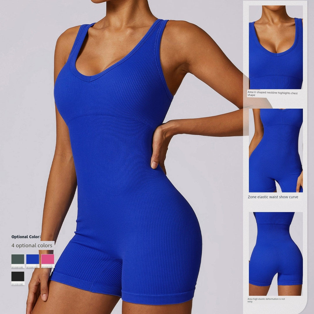 Seamless Tight Yoga Sports Jumpsuit - www.SharpDuds.com