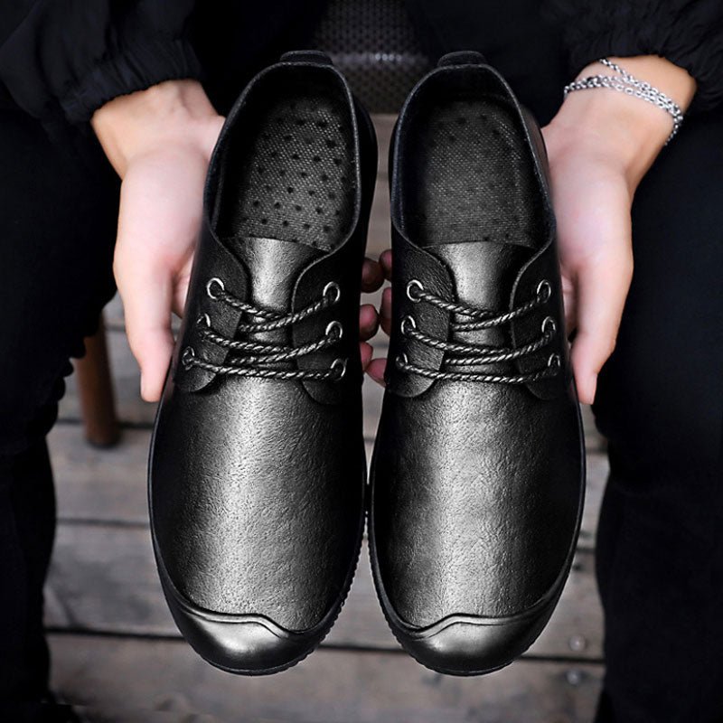 Soft Bottom Leather Shoes - www.SharpDuds.com