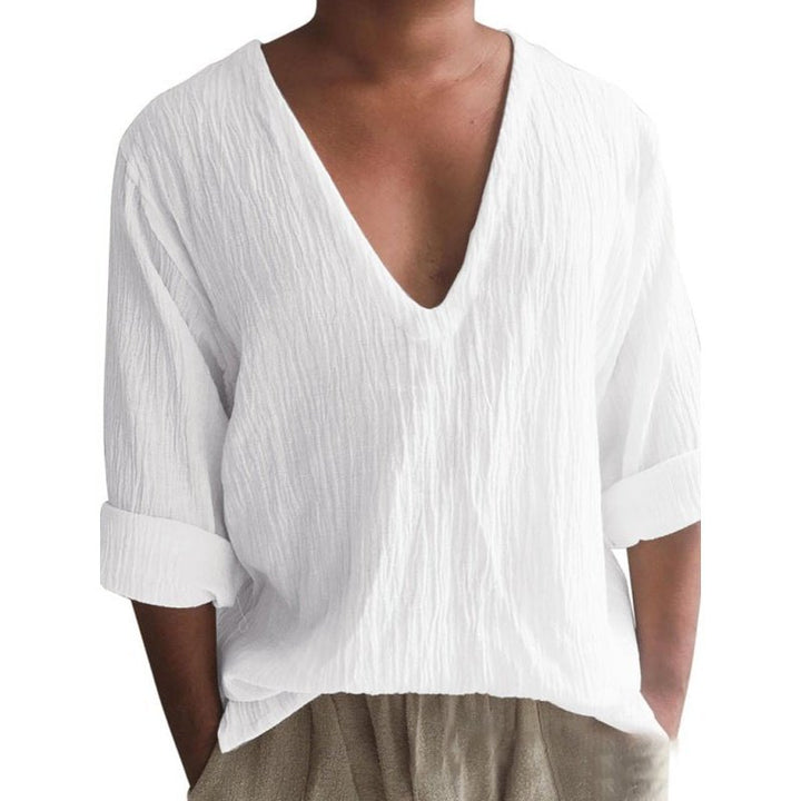 Soft V-Neck Cotton Tee - www.SharpDuds.com