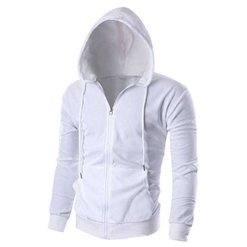 Solid Color Basic Zipper Hoodies - www.SharpDuds.com