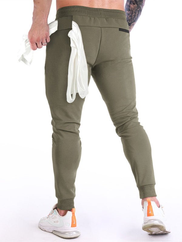 Solid Color Fleece Cargo Pocket Joggers - www.SharpDuds.com