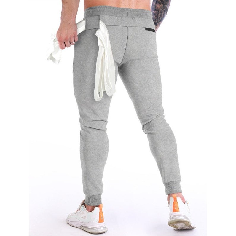 Solid Color Fleece Cargo Pocket Joggers - www.SharpDuds.com