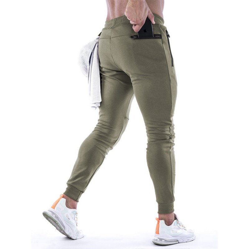 Solid Color Fleece Cargo Pocket Joggers - www.SharpDuds.com