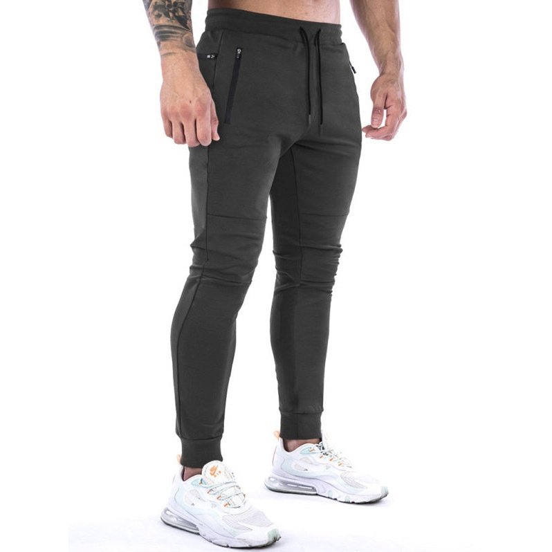 Solid Color Fleece Cargo Pocket Joggers - www.SharpDuds.com