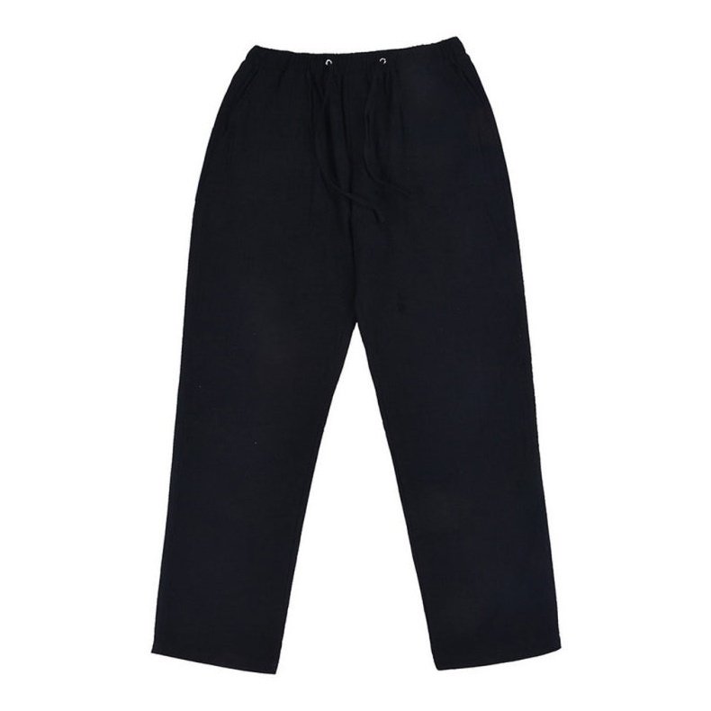 Solid Color Linen Blend Drawstring Pants For Men - www.SharpDuds.com