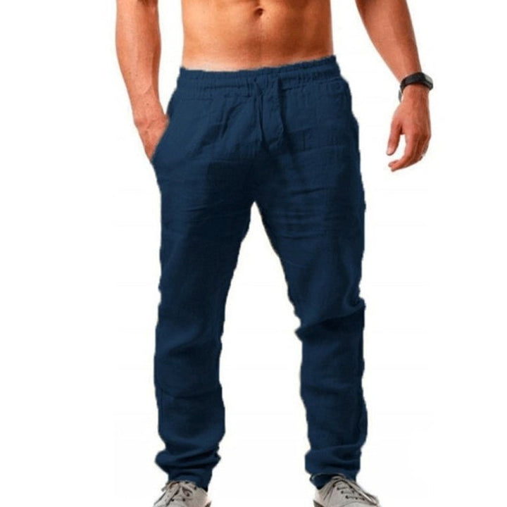 Solid Color Linen Pants - www.SharpDuds.com