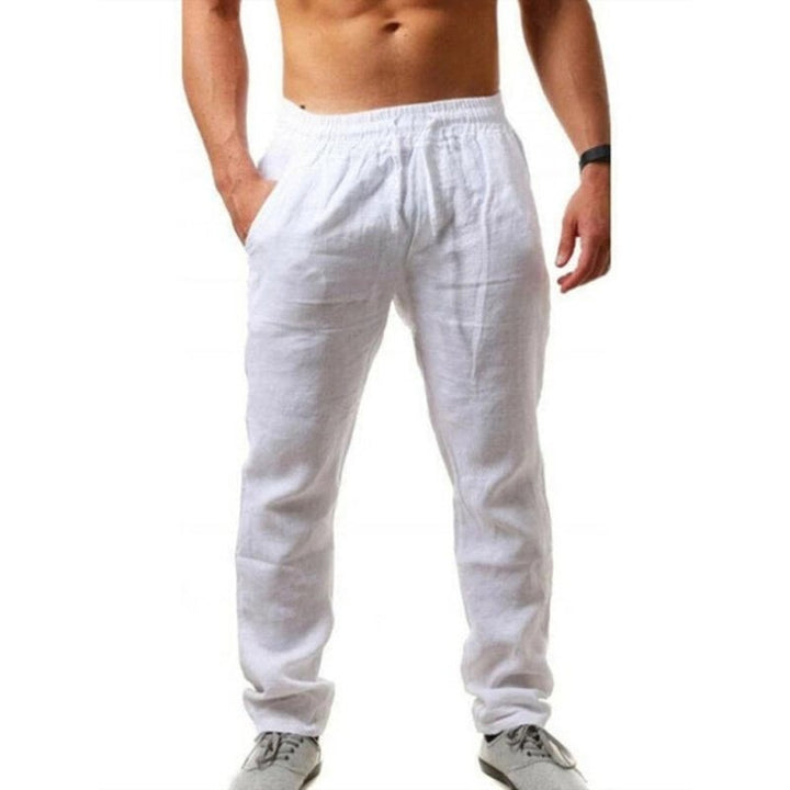 Solid Color Linen Pants - www.SharpDuds.com