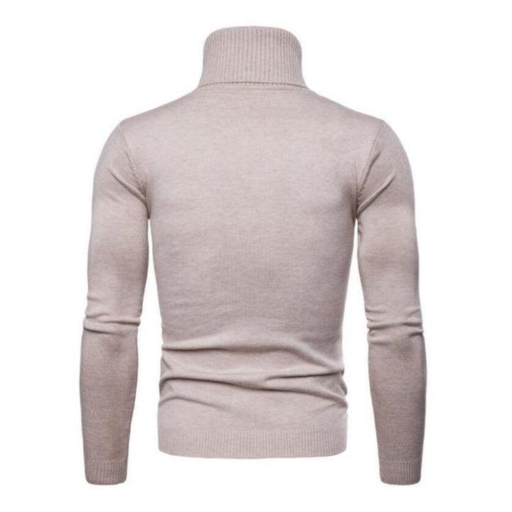 Solid Color Long Sleeve Turtleneck Sweater - www.SharpDuds.com