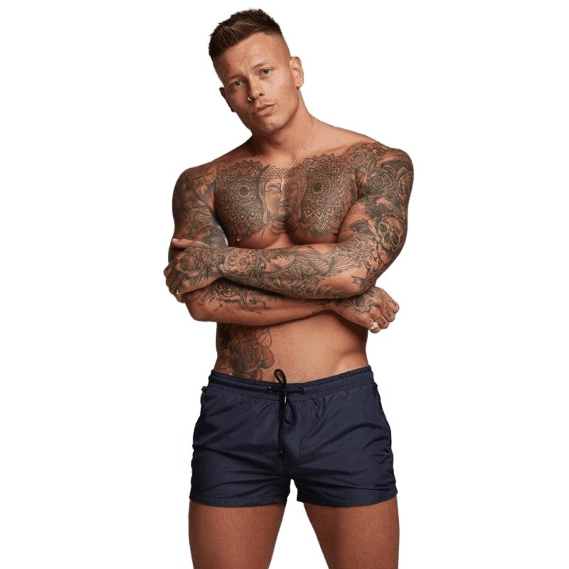 Solid Color Swim Shorts - www.SharpDuds.com