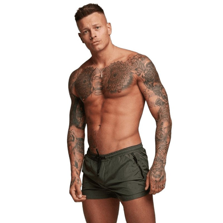 Solid Color Swim Shorts - www.SharpDuds.com