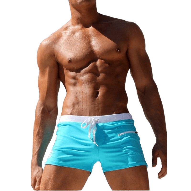 Solid Color Swim Trunks - www.SharpDuds.com