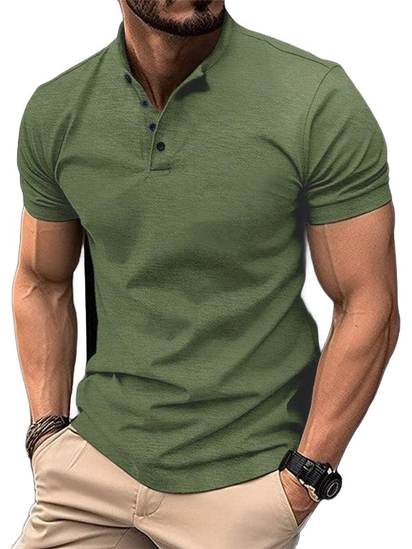 Sporty Design Button Polo - SharpDuds