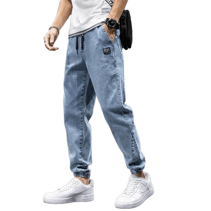 Spring Summer Men's Urban Flex Street Cargo Jeans - www.SharpDuds.com